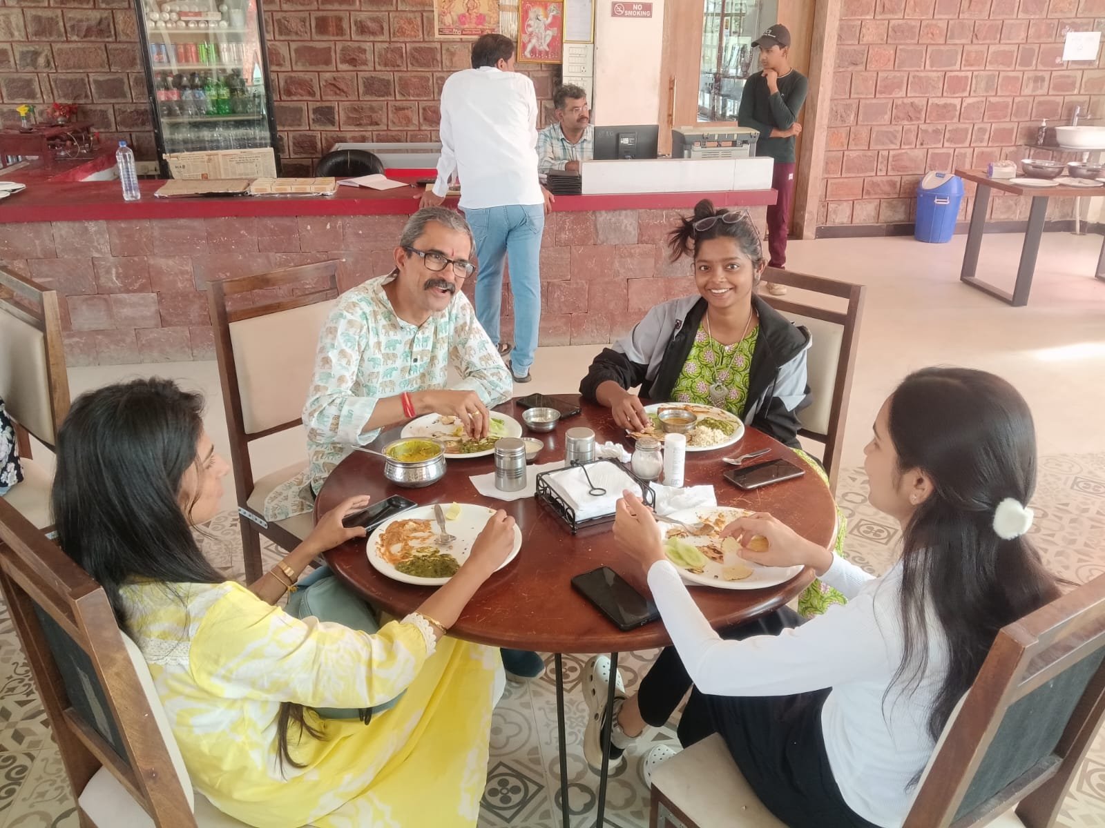 Dining inside Konig restaurant